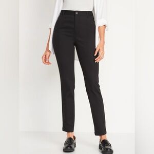 Old Navy High-Rise Black Skinny Chino Cotton Pants - Size 4